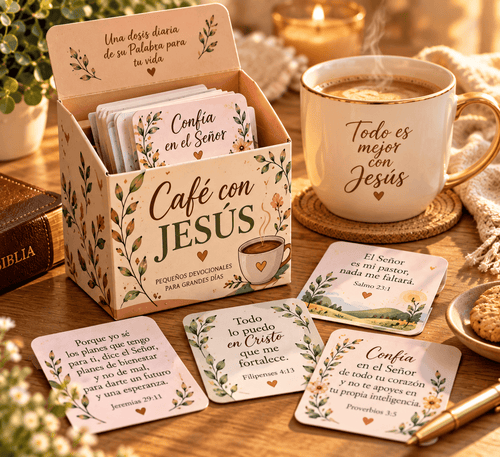 Café con JESÚS: Devocionales + Cajita