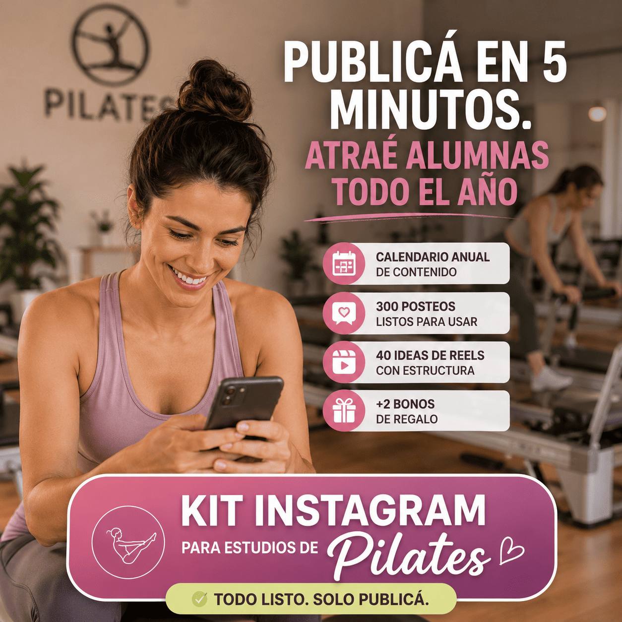 Kit Instagram para Estudios de Pilates